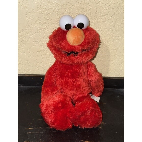 Sesame Street Tickle Me Elmo Plush Doll Laughs Wiggles and Giggles 13.5" Tested - Picture 1 of 6